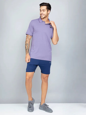 Men Solid Slim Fit Polo T-shirt with TECHNO COOL+