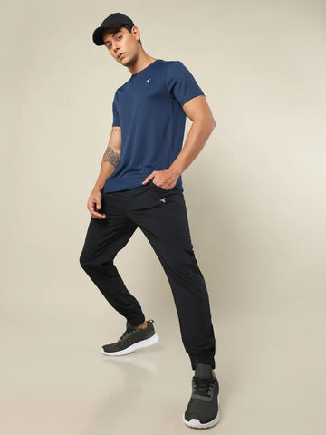 Men Solid Relax Fit Joggers with TECHNOLITE