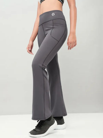 Women Solid Fit & Flare Pants with ELASTO PLUS